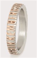 Anello Bikkembergs Uomo Embossed in Acciaio EMBR01WR-19 - EMBR01WR-19